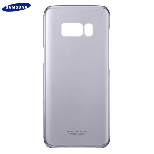 Samsung Galaxy Galaxy S8 Plus / S8+ Tok Gyári Műanyag Átlátszó/Lila EF-QG955CVEG