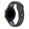 Samsung Galaxy Watch 42mm Pótszíj - Szilikon Óraszíj TwoTone Series Fekete/Szürke