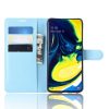 RMPACK Samsung Galaxy A80 Notesz Tok Business Series Kitámasztható Bankkártyatartóval Világoskék