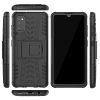 RMPACK Samsung Galaxy A41 Ütésálló Tok Kitámasztható 2in1 Hybrid Fekete